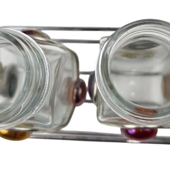 Beaded Salt and Pepper, Salt and Pepper Shakers, Wire Art Shaker, Kitchen Gadget - Picture 8 of 10